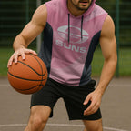 Suns Football Custom Sleeveless Hoodie Gold Coast Est 2009 Pink - Aussie Hoodie