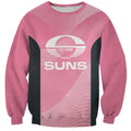 Suns Football Custom Sweatshirt Gold Coast Est 2009 Pink - Aussie Hoodie