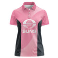 Suns Football Custom Women Polo Shirt Gold Coast Est 2009 Pink - Aussie Hoodie