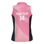 Suns Football Custom Women Sleeveless Polo Shirt Gold Coast Est 2009 Pink - Aussie Hoodie