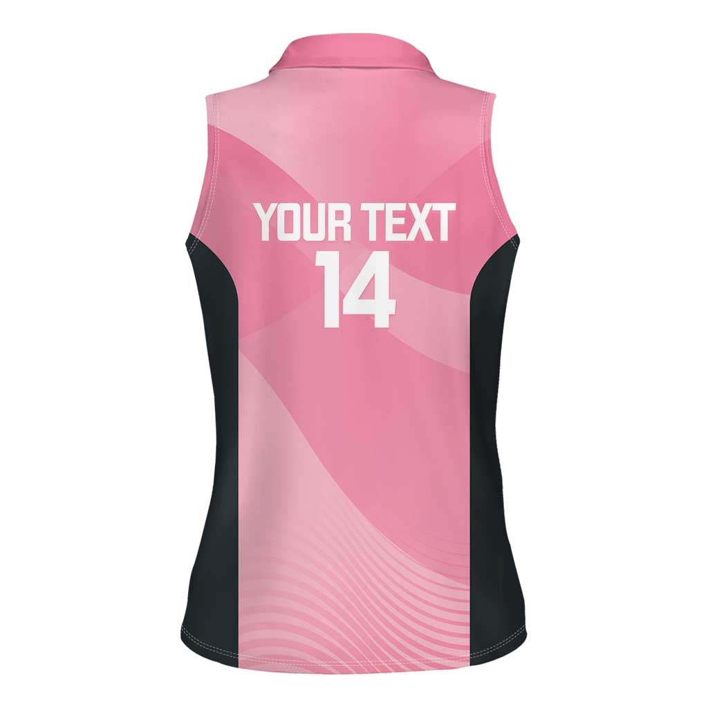 Suns Football Custom Women Sleeveless Polo Shirt Gold Coast Est 2009 Pink - Aussie Hoodie