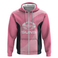 Suns Football Custom Zip Hoodie Gold Coast Est 2009 Pink - Aussie Hoodie