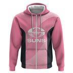Suns Football Custom Zip Hoodie Gold Coast Est 2009 Pink - Aussie Hoodie