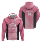 Suns Football Custom Zip Hoodie Gold Coast Est 2009 Pink - Aussie Hoodie
