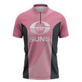 Suns Football Custom Zipper Polo Shirt Gold Coast Est 2009 Pink - Aussie Hoodie