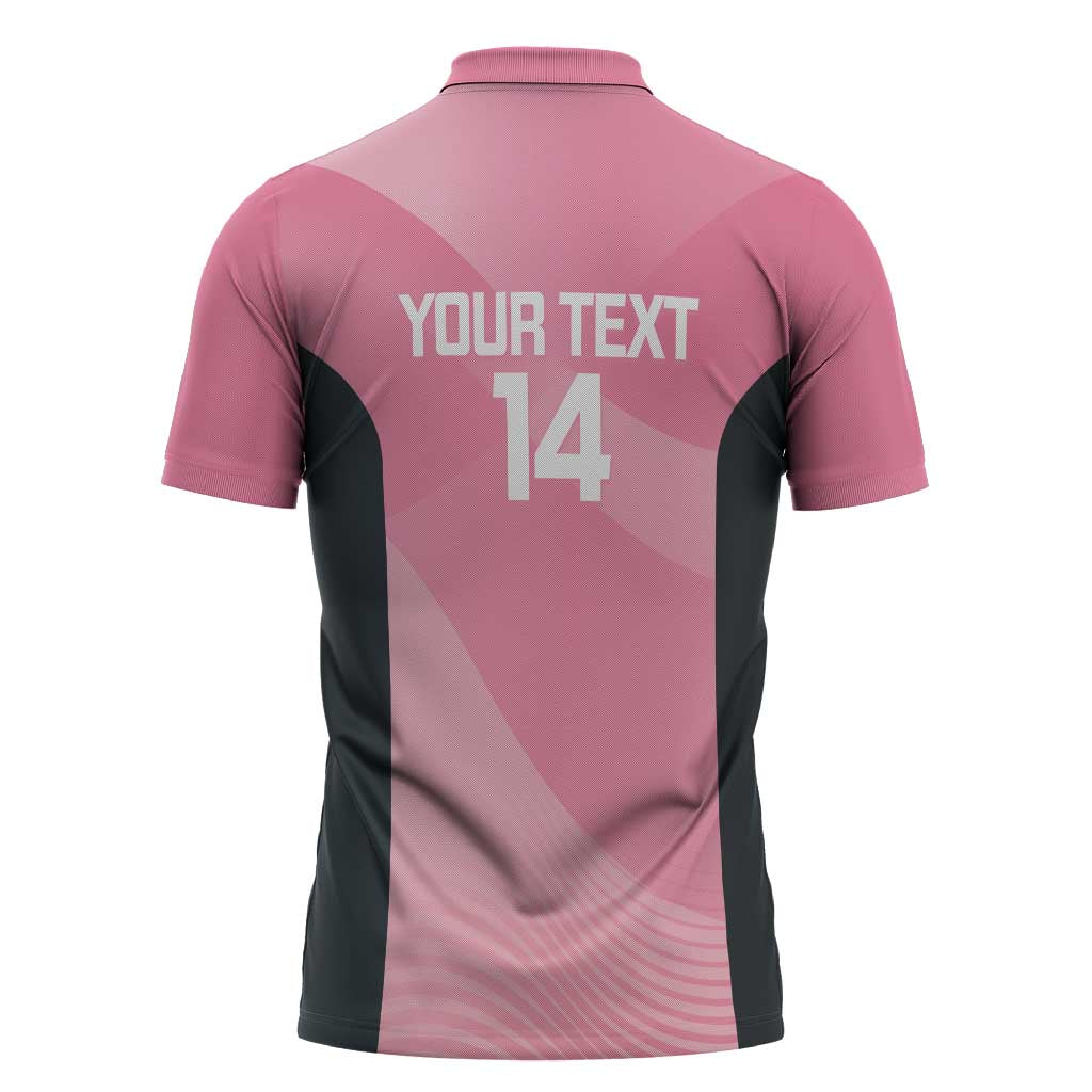 Suns Football Custom Zipper Polo Shirt Gold Coast Est 2009 Pink - Aussie Hoodie
