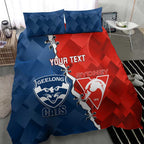 Custom Swans And Cats Football Bedding Set 2024 Together Dynamic Version