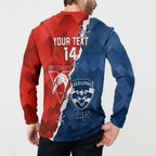 Custom Swans And Cats Football Button Sweatshirt 2024 Together Dynamic Version