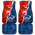 Custom Swans And Cats Football Car Mats 2024 Together Dynamic Version