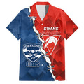 Custom Swans And Cats Football Family Matching Off Shoulder Maxi Dress and Hawaiian Shirt 2024 Together Dynamic Version