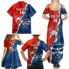 Custom Swans And Cats Football Family Matching Summer Maxi Dress and Hawaiian Shirt 2024 Together Dynamic Version