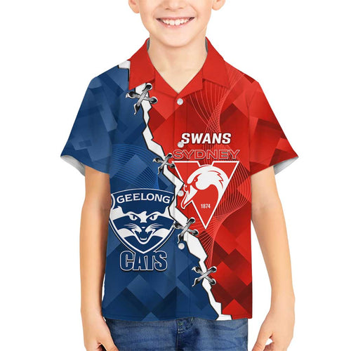 Custom Swans And Cats Football Family Matching Summer Maxi Dress and Hawaiian Shirt 2024 Together Dynamic Version