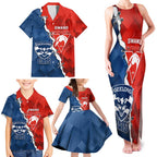 Custom Swans And Cats Football Family Matching Tank Maxi Dress and Hawaiian Shirt 2024 Together Dynamic Version
