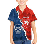Custom Swans And Cats Football Hawaiian Shirt 2024 Together Dynamic Version