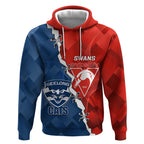 Custom Swans And Cats Football Hoodie 2024 Together Dynamic Version