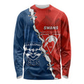 Custom Swans And Cats Football Long Sleeve Shirt 2024 Together Dynamic Version