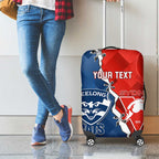 Custom Swans And Cats Football Luggage Cover 2024 Together Dynamic Version