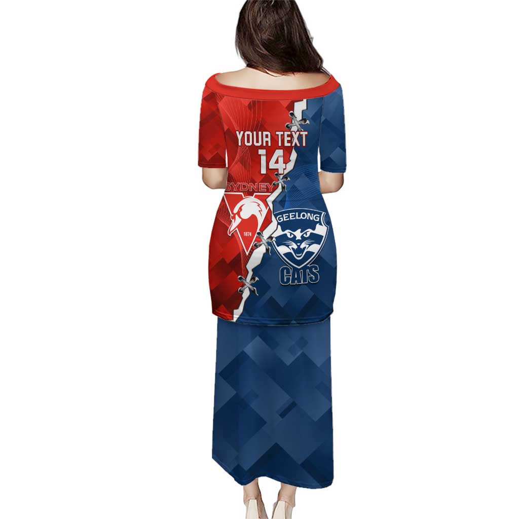 Custom Swans And Cats Football Puletasi 2024 Together Dynamic Version