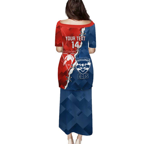 Custom Swans And Cats Football Puletasi 2024 Together Dynamic Version