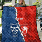 Custom Swans And Cats Football Quilt 2024 Together Dynamic Version