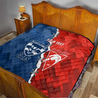 Custom Swans And Cats Football Quilt 2024 Together Dynamic Version