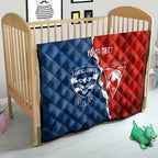 Custom Swans And Cats Football Quilt 2024 Together Dynamic Version