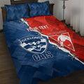 Custom Swans And Cats Football Quilt Bed Set 2024 Together Dynamic Version