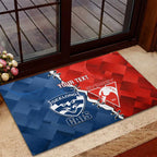 Custom Swans And Cats Football Rubber Doormat 2024 Together Dynamic Version