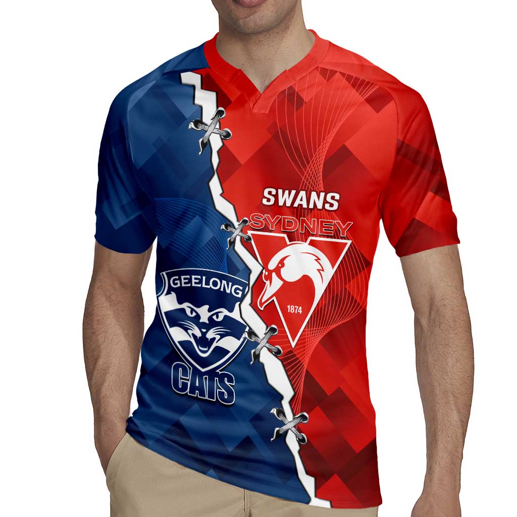 Custom Swans And Cats Football Rugby Jersey 2024 Together Dynamic Version