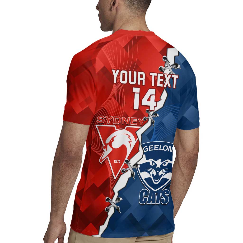 Custom Swans And Cats Football Rugby Jersey 2024 Together Dynamic Version