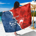 Custom Swans And Cats Football Sarong 2024 Together Dynamic Version