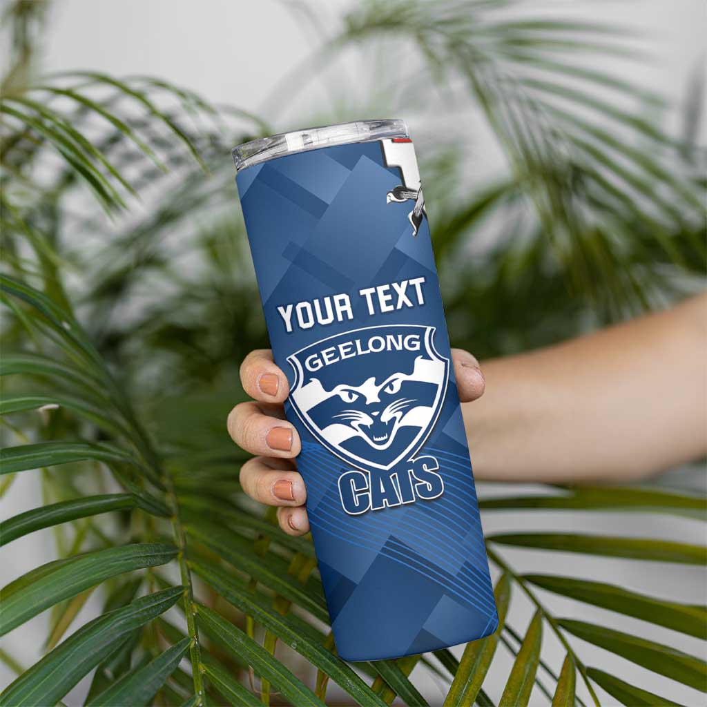 Custom Swans And Cats Football Skinny Tumbler 2024 Together Dynamic Version