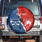 Custom Swans And Cats Football Spare Tire Cover 2024 Together Dynamic Version