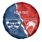 Custom Swans And Cats Football Spare Tire Cover 2024 Together Dynamic Version