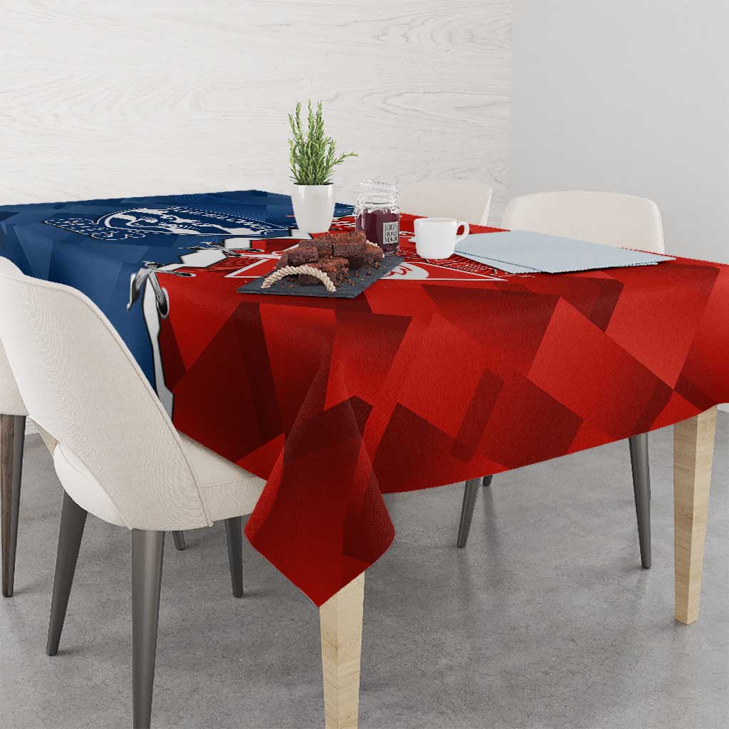 Custom Swans And Cats Football Tablecloth 2024 Together Dynamic Version