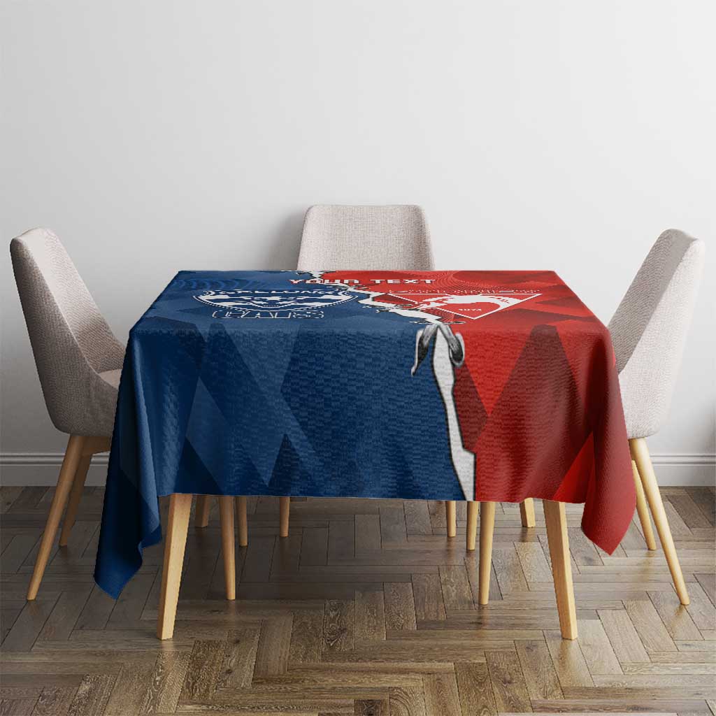 Custom Swans And Cats Football Tablecloth 2024 Together Dynamic Version