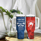 Custom Swans And Cats Football Tumbler With Handle 2024 Together Dynamic Version