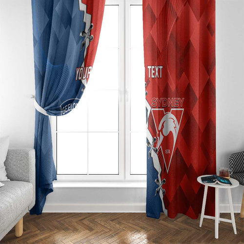 Custom Swans And Cats Football Window Curtain 2024 Together Dynamic Version