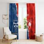 Custom Swans And Cats Football Window Curtain 2024 Together Dynamic Version