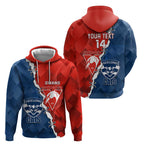 Custom Swans And Cats Football Zip Hoodie 2024 Together Dynamic Version