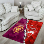 Custom Swans And Lions Football Area Rug 2024 Go Champions Final Dynamic Version