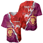 Custom Swans And Lions Football Baseball Jersey 2024 Go Champions Final Dynamic Version
