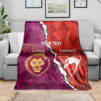 Custom Swans And Lions Football Blanket 2024 Go Champions Final Dynamic Version