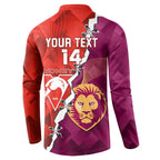 Custom Swans And Lions Football Button Sweatshirt 2024 Go Champions Final Dynamic Version