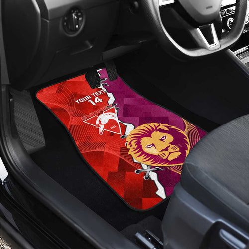 Custom Swans And Lions Football Car Mats 2024 Go Champions Final Dynamic Version