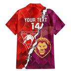 Custom Swans And Lions Football Family Matching Mermaid Dress and Hawaiian Shirt 2024 Go Champions Final Dynamic Version