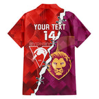 Custom Swans And Lions Football Family Matching Tank Maxi Dress and Hawaiian Shirt 2024 Go Champions Final Dynamic Version