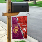 Custom Swans And Lions Football Garden Flag 2024 Go Champions Final Dynamic Version
