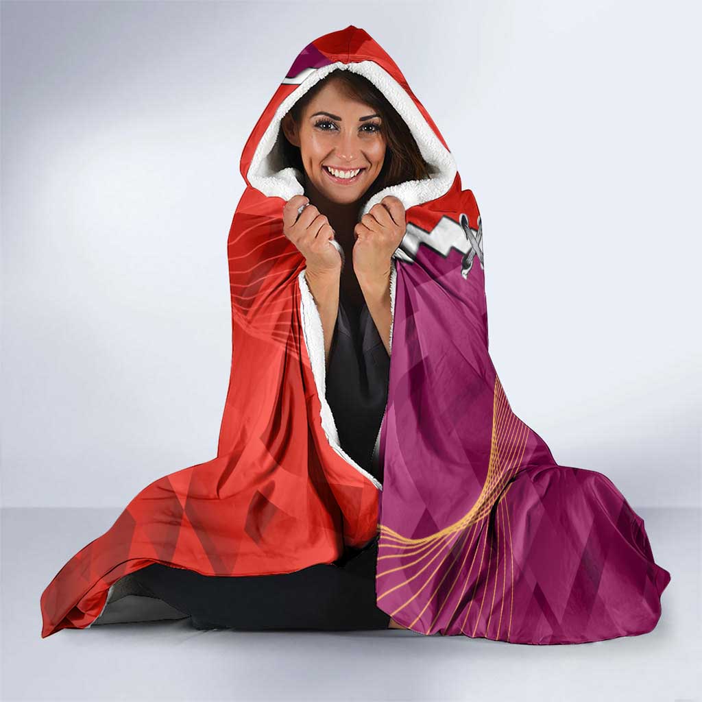 Custom Swans And Lions Football Hooded Blanket 2024 Go Champions Final Dynamic Version