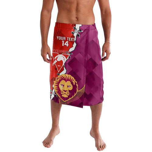 Custom Swans And Lions Football Lavalava 2024 Go Champions Final Dynamic Version